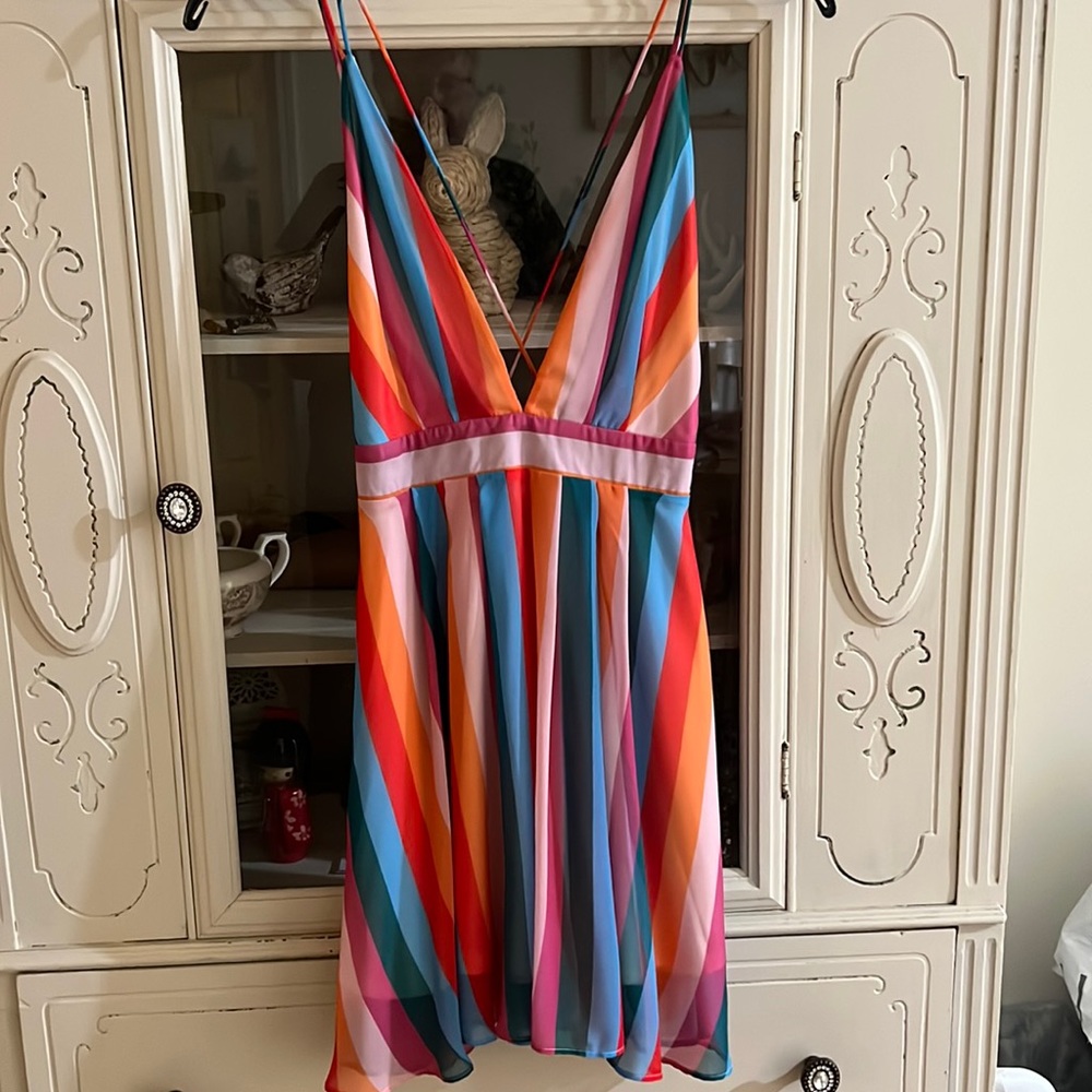 Essue small striped mini dress.